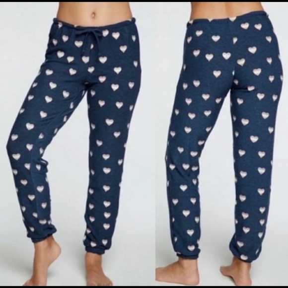 Chaser Hearts Joggers Oversized Pants Size Extra Small - Picture 1 of 9